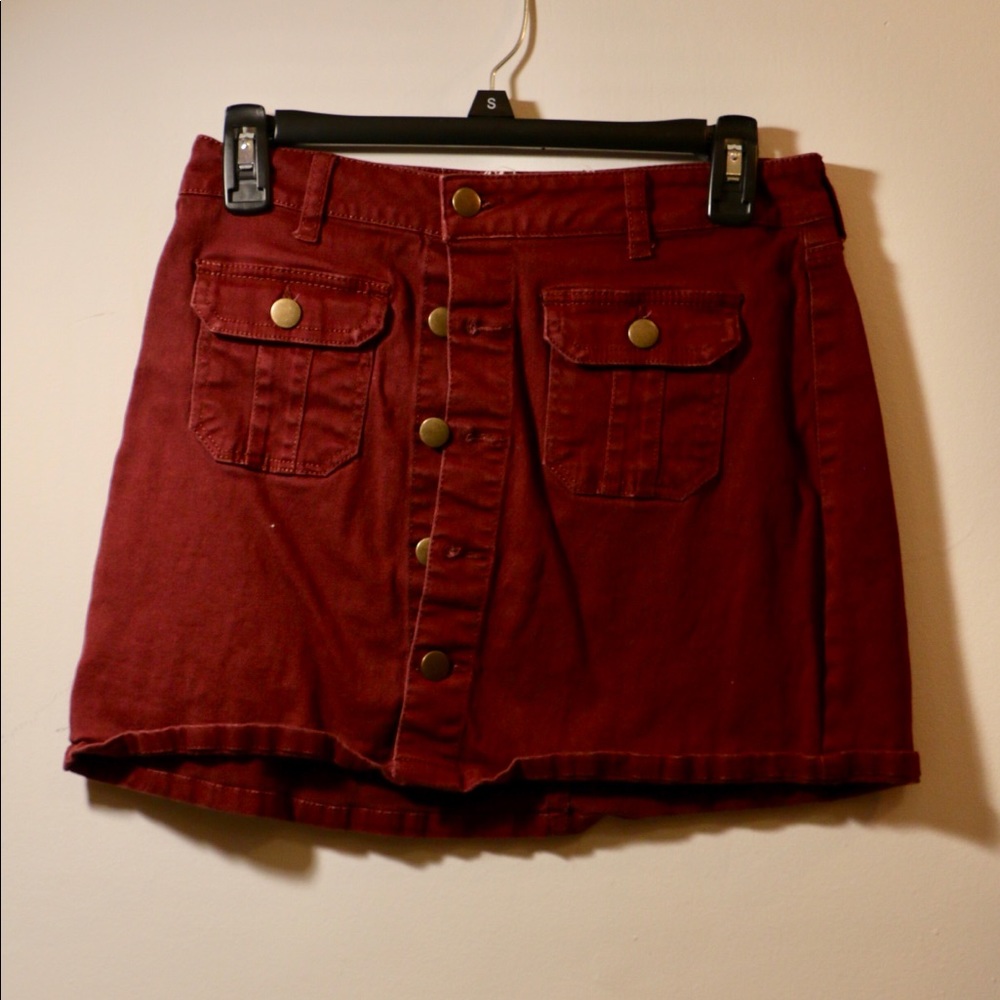 American Eagle button skirt